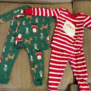 Carter's Green and Red Kids Pajamas Set